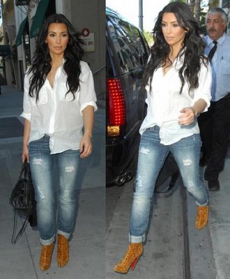  Kardashian Jeans on Kim Kardashian Ripped Jeans